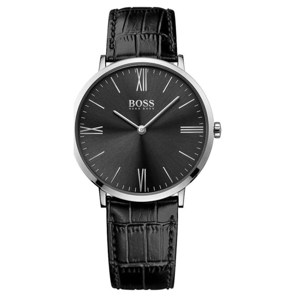 Hugo Boss Jackson Watch For Men with Black Leather Strap