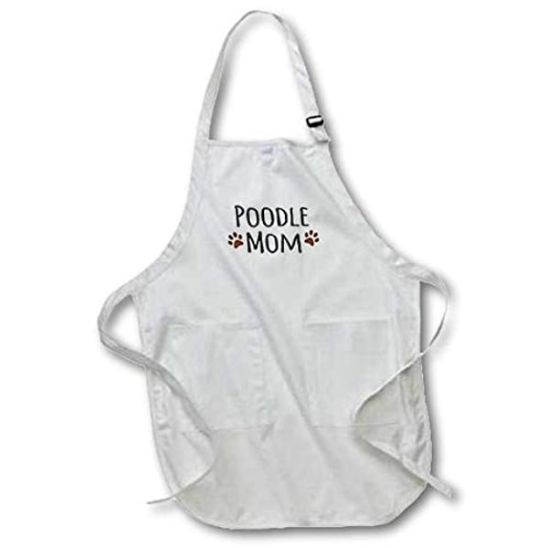3Drose Apr_154176_1 Poodle Dog Mom Breed Muddy Paw Doggy Lover Pet Owner Mama Love- Full Length Apron With Pockets, 22 By 30-Inch, White 3Drose Apr_154176_1 Poodle Dog Mom Breed Muddy Paw Doggy Lover Pet Owner Mama Love- Full Length Apron With Pockets, 22 By 30-Inch, White