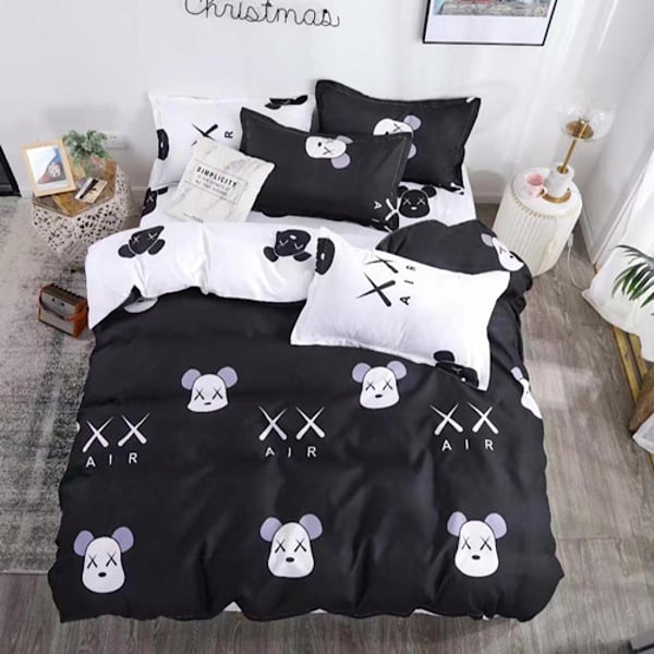 Single Size Bedding Set Of 4pcs Emo Cartoons Design