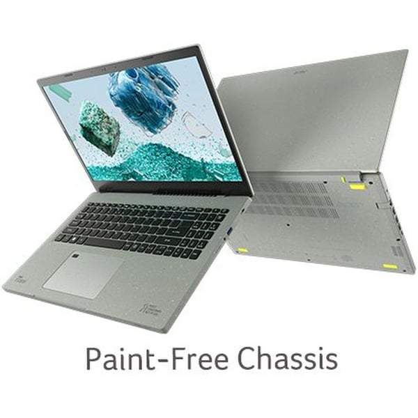 Acer Aspire Vero AV15-51-77TX NX.AYCEM.002 Laptop - Core i7 2.9GHz 16GB 1TB Shared Win11Home 15.6inch FHD Grey English/Arabic Keyboard |Green PC