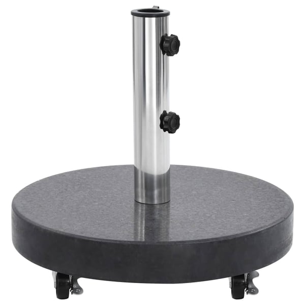 Vidaxl Parasol Base Granite 30 Kg Round Black