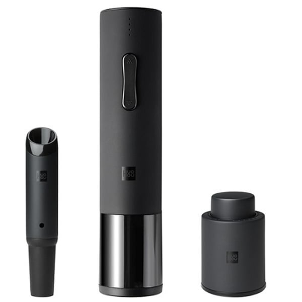 Xiaomi Huohuo Electric Wine Opener Deluxe With Corkscrew And Aerator High-speed Rotation Black