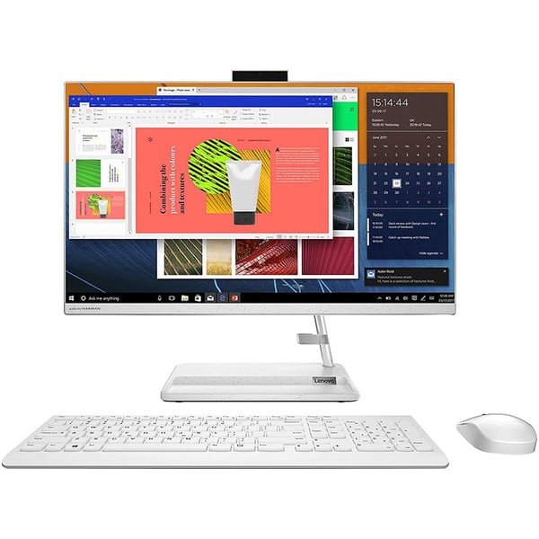 Lenovo IdeaCentre AIO 3 F0GH0090AX Desktop - Core i5 1.7GHz 8GB 512GB 2GB Win11Home 23.8inch FHD White English/Arabic Keyboard Lenovo IdeaCentre AIO 3 F0GH0090AX Desktop - Core i5 1.7GHz 8GB 512GB 2GB Win11Home 23.8inch FHD White English/Arabic Keyboard