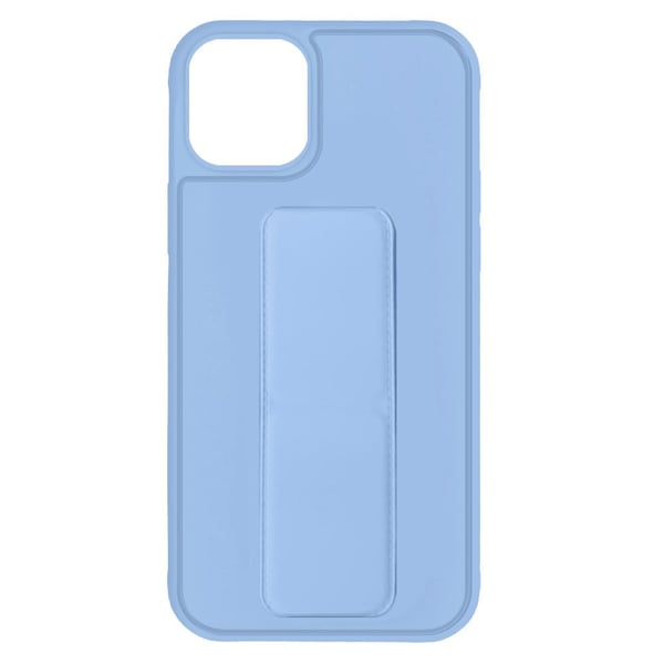 Margoun case for iPhone 14 with Hand Grip Foldable Magnetic Kickstand Wrist Strap Finger Grip Cover 6.1 inch Light Blue