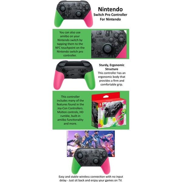 Nintendo Switch Pro Controller Splatoon2 Edition Nintendo Switch Pro Controller Splatoon2 Edition