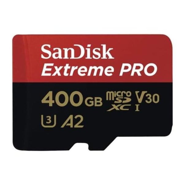 Sandisk SDSQXCZ-400G-GN6MA Extreme Pro MicroSDXC 400GB+SD Adapter