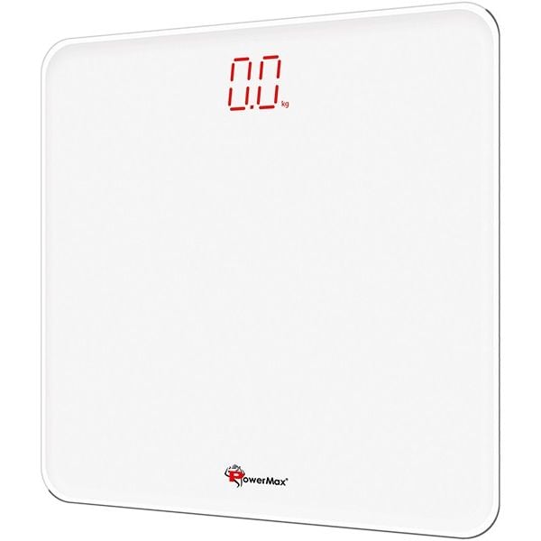 PowerMax Digital Bathroom Weight Scale White 180kg