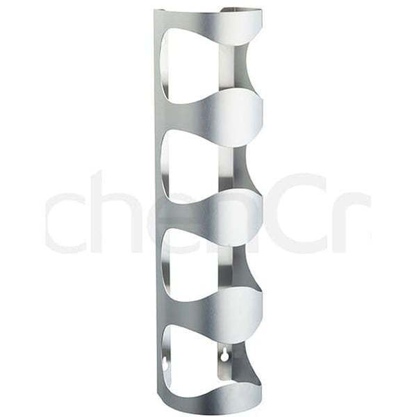 BarCraft Stainless Steel Wall Mounted Wine Rack 45x11x10cm Gift Tagged