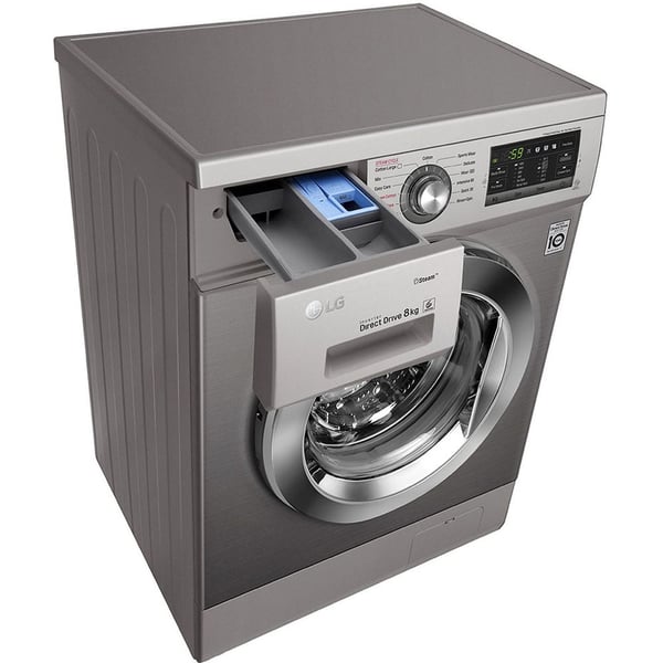 LG Front Load Washing Machine 8Kg Sleek Design & Convinient Touch UI Award and Proven Inverter Direct Drive Motor FH4G6TDY6 LG Front Load Washing Machine 8Kg Sleek Design & Convinient Touch UI Award and Proven Inverter Direct Drive Motor FH4G6TDY6