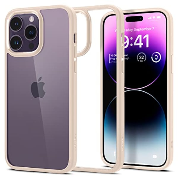 Spigen Ultra Hybrid designed for iPhone 14 Pro Max case cover - Sand Beige Spigen Ultra Hybrid designed for iPhone 14 Pro Max case cover - Sand Beige