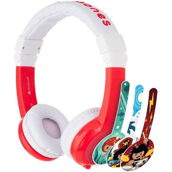 Buddyphones BPEXFDRED01K Explore Foldable On Ear Headset Red Buddyphones BPEXFDRED01K Explore Foldable On Ear Headset Red