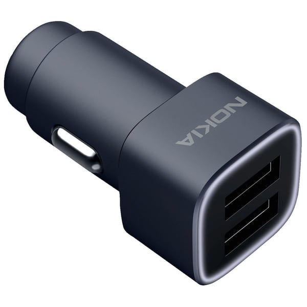 Nokia DC801 Double USB Car Charger Black - 1A21M9600VA