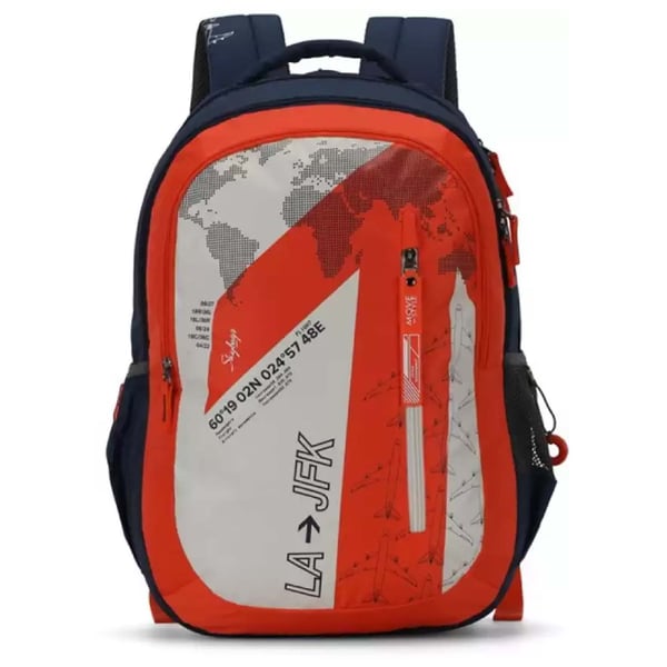 Skybag BPFIGP3ONG, Figo Plus 03 Unisex Orange School Backpack 30 Litres