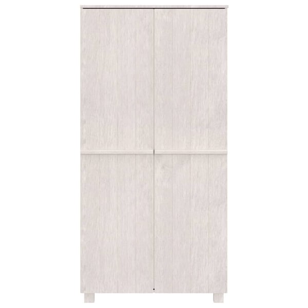 Vidaxl Wardrobe White 89x50x180 Cm Solid Wood Pine
