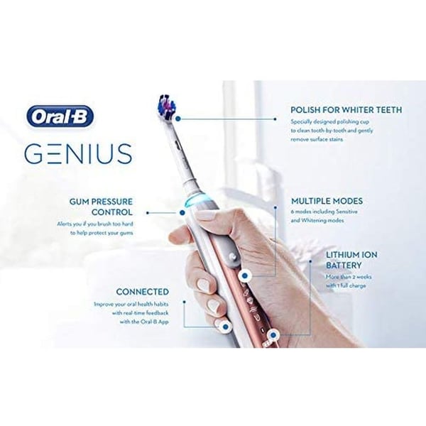 Oral B Genius 9000 Electric Toothbrush Rose Gold 90860363 Oral B Genius 9000 Electric Toothbrush Rose Gold 90860363