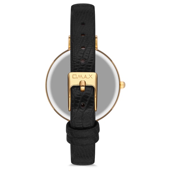 Omax Glamour Series Black Leather Analog Watch For Women GLA01G62Y Omax Glamour Series Black Leather Analog Watch For Women GLA01G62Y