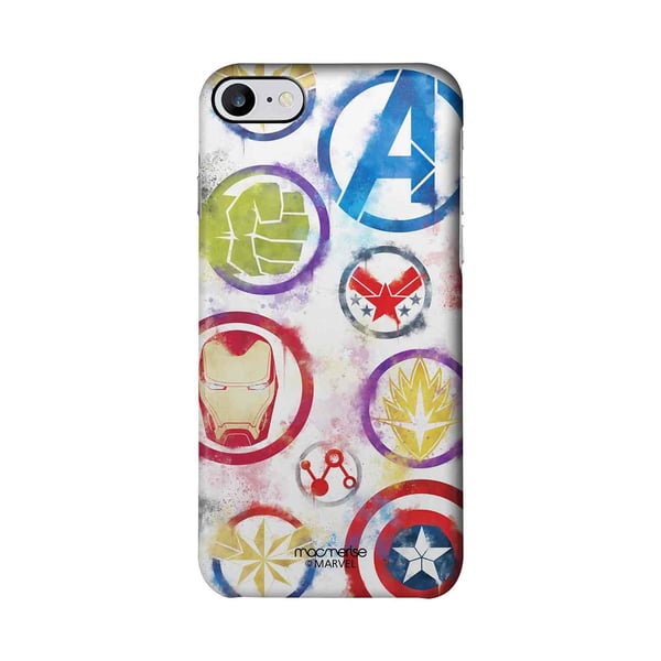 Avengers Icons Graffiti - Sleek Case for iPhone 7
