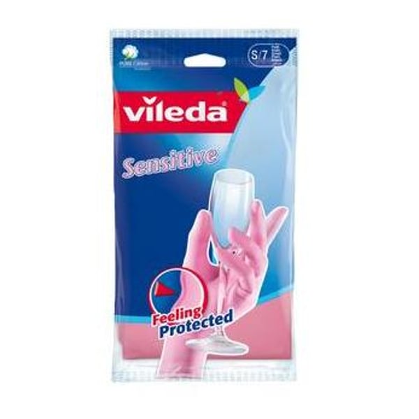 Vileda Sensitive Durable Reusable Gloves Small