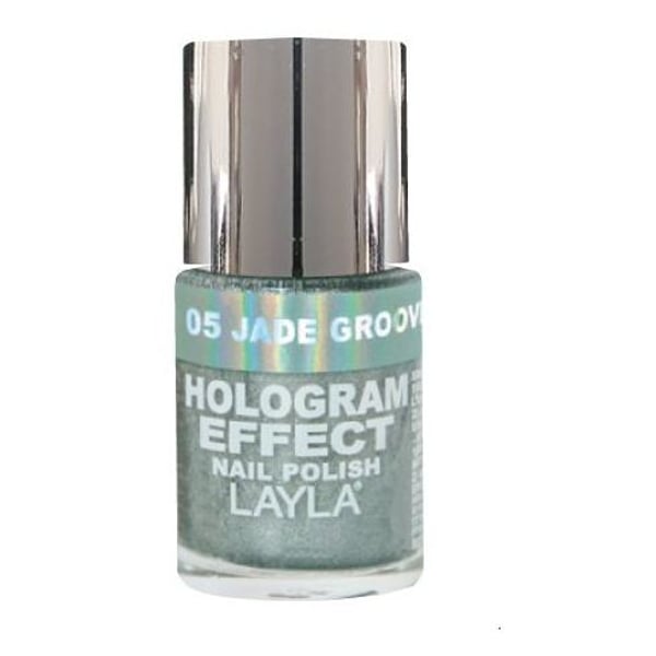 Layla Hologram effect Nail Polish Jade Groove 005