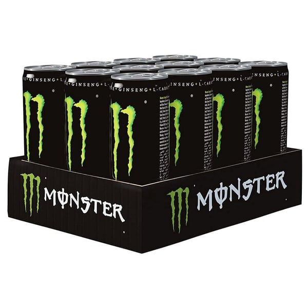 Monster Green Energy Drink 250ml Pack Of 12 Monster Green Energy Drink 250ml Pack Of 12