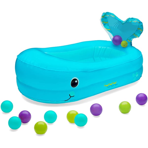 Infantino Whale Bubble Ball Inflatable Bath Tub