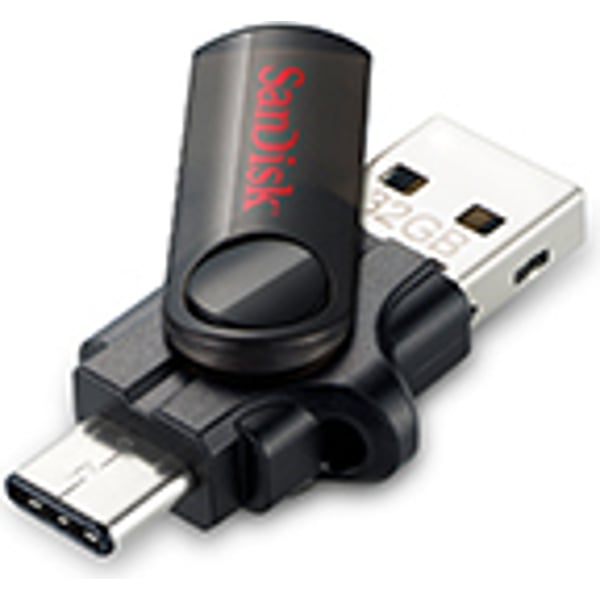 Sandisk SDDDC032GG46 Dual USB Type C Flash Drive 32GB For Smartphone/Tablet