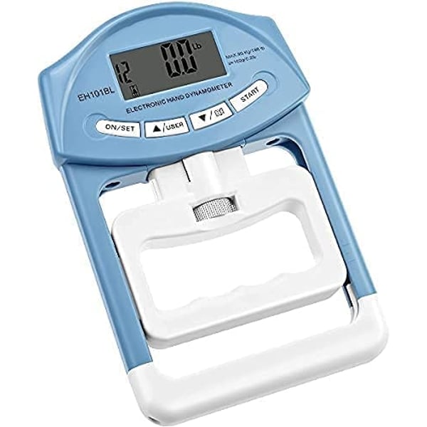 ULTIMAX Digital Hand Dynamometer Grip Strength Measurement Meter Auto Capturing Electronic Hand Grip Power 198Lbs / 90Kgs