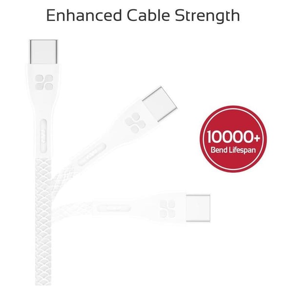 Promate USB-C Cable 1.2m White