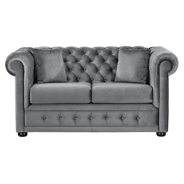 Royal Furniture Opera 2 Seater Sofa 160 x 92 x 80 cm Upholsted Fabric Grey