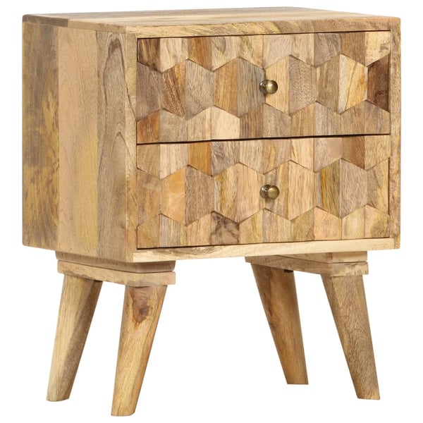 vidaXL Bedside Cabinet 40x30x50 cm Solid Mango Wood vidaXL Bedside Cabinet 40x30x50 cm Solid Mango Wood