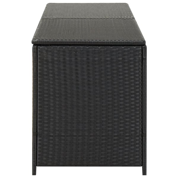 Vidaxl Garden Storage Box Poly Rattan 200x50x60 Cm Black Vidaxl Garden Storage Box Poly Rattan 200x50x60 Cm Black