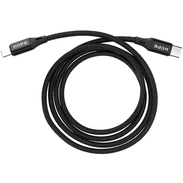 Hope USB-C To Lightning Cable 1m Black Hope USB-C To Lightning Cable 1m Black