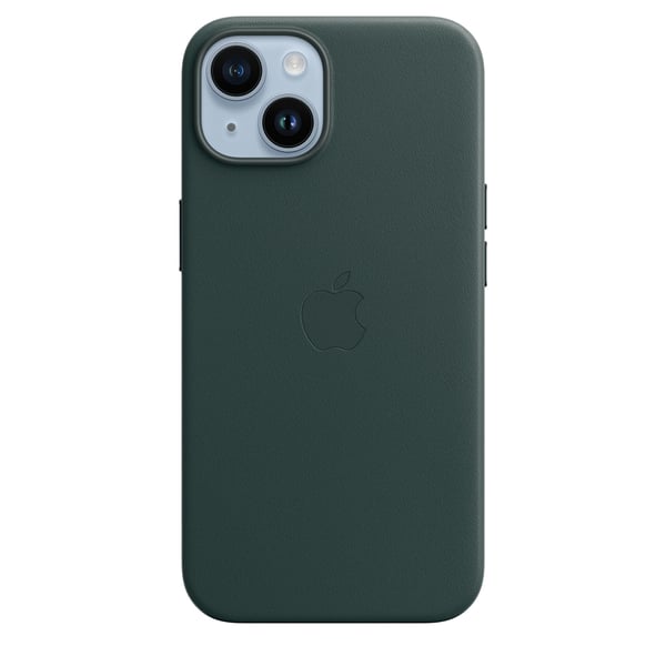 Apple Iphone 14 Leather Case Mpp53Z Forest Green With Magsafe Apple Iphone 14 Leather Case Mpp53Z Forest Green With Magsafe