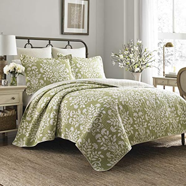 Laura Ashley Home | Rowland Collection Bedding Full/Queen Sage