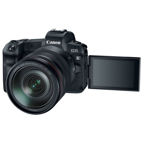 Canon EOS R Mirrorless Digital Camera Black With RF 24-105mm f/4L IS USM Lens Canon EOS R Mirrorless Digital Camera Black With RF 24-105mm f/4L IS USM Lens