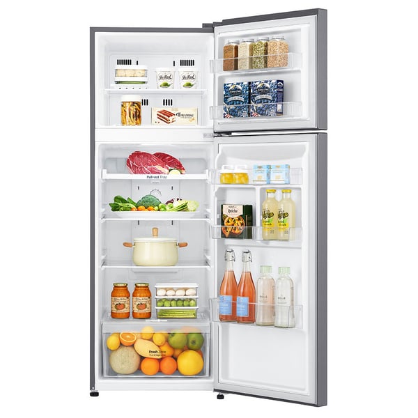 LG Top Freezer Refrigerator 335 Litres B402SLCB Smart Inverter Compressor Pull-out Tray Big Size Veggie Box LG Top Freezer Refrigerator 335 Litres B402SLCB Smart Inverter Compressor Pull-out Tray Big Size Veggie Box