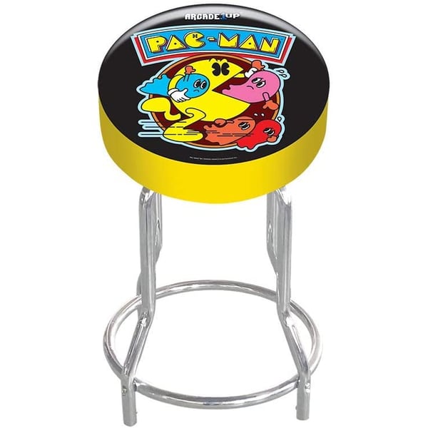 Arcade1Up Pac-Man Adjustable Stool 21.5 Arcade1Up Pac-Man Adjustable Stool 21.5
