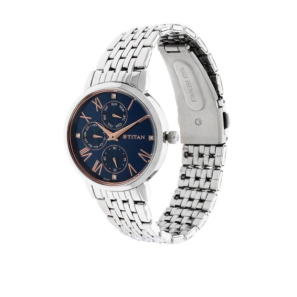 Blue dial watches online titan