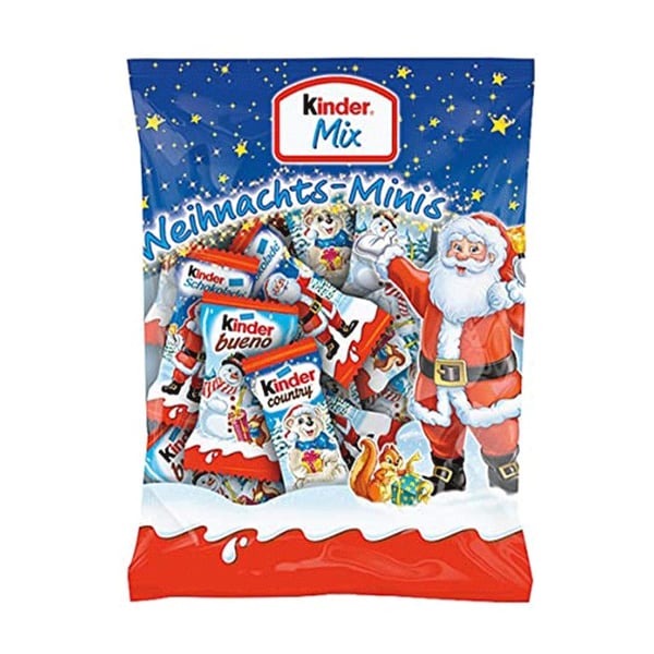 Kinder Mix Bag Of Christmas Minis 156g Kinder Mix Bag Of Christmas Minis 156g