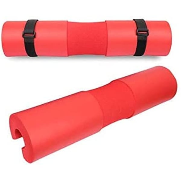 ULTIMAX Gym Bar Foam Pad Barbell Squat Pad Neck and Shoulder Ergonomic Protective Pad Support Sponge Foam Bar Pad, Bar Padding Cushion Shoulder Protector for Hip Thrusts, Squats, Lunges (Red)