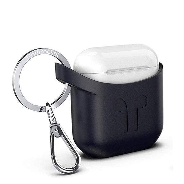 Podpocket Silicone Case Black For Apple Airpod Podpocket Silicone Case Black For Apple Airpod