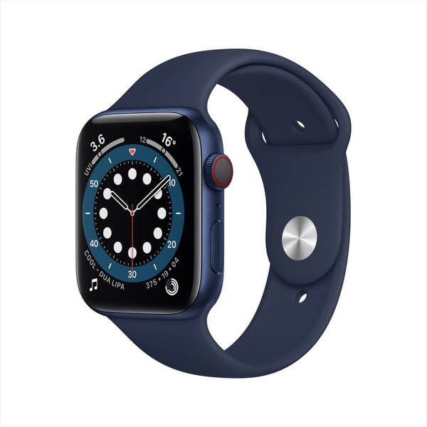 Apple Watch Series 6 GPS+Cellular 40mm Blue Aluminum Case with Deep Navy Sport Band - Middle East Version Apple Watch Series 6 GPS+Cellular 40mm Blue Aluminum Case with Deep Navy Sport Band - Middle East Version