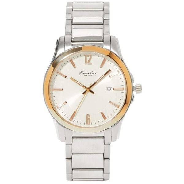 Kenneth Cole KC3752 Reaction Silver-Tone Bracelet mens watch