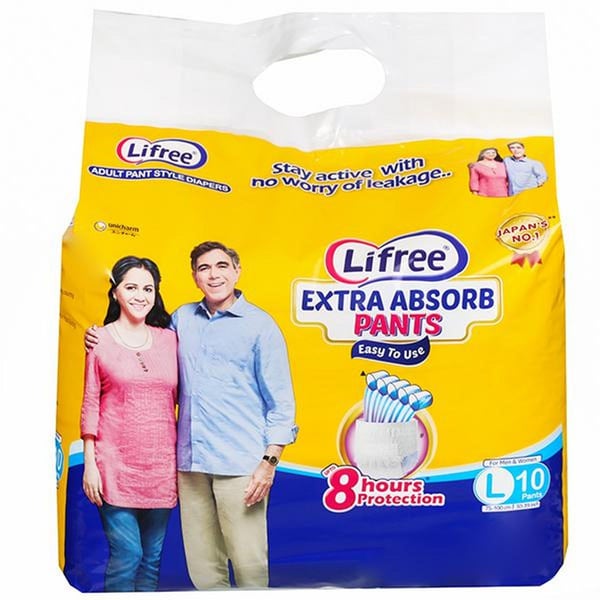 Buy Lifree Large Size Diaper Pants 10 Count Online in UAE Sharaf DG