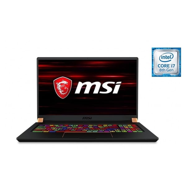 MSI GS75 Stealth 8SF Gaming Laptop - Core i7 2.2GHz 16GB 512GB 8GB Win10 17.3inch FHD Black