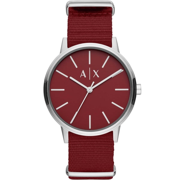 Armani Exchange Cayde Red Fabric Men Watch AX2711