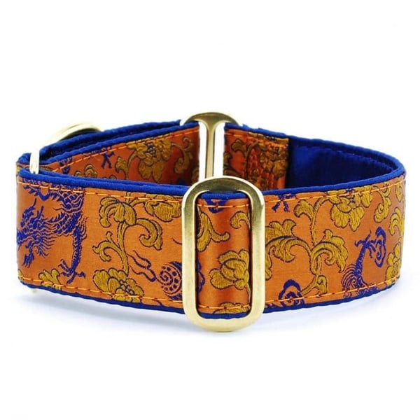 Buy 2 Hounds Design Small Satin Lined Martingale Collar Dragon