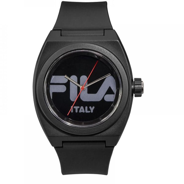 Fila Style Black Dial Silicone Band Analog Watch Unisex 38-180-002