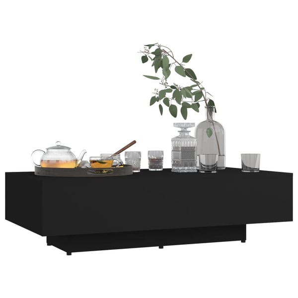 Vidaxl Coffee Table Black 115x60x31 Cm Engineered Wood