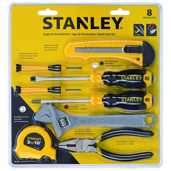 Buy Stanley 8pcs Hand Tools Set 70-876 Online in UAE | Sharaf DG